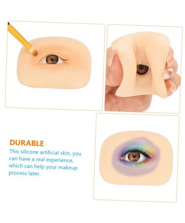 Balacoo 1 Set Makeup Practice Skin Eyeshadow Simulated Eye Makeup Skin Makeup Skin Mold Silicone Board Blank - Buy Online on GoSupps.com