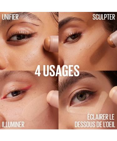 Maybelline New York - Stick Visage Multi-Usages - Look Naturel et Structur - Unifie et Illumine le Teint Sculpte le Visage Corrige les Imperfections - Lifter Stix - Teinte : 20 - Buy Online on GoSupps.com