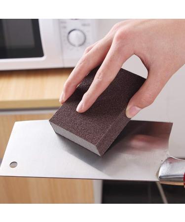 Cleaning Scourers Sponges 6pcs Portable Emery Sponge Brush Eraser Cleaner Pot Bottom Cleaning Brush Cleaning Pads Eraser - Buy Online on GoSupps.com