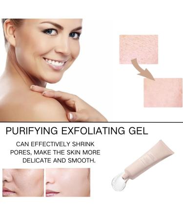 2PCS Purifying Exfoliating Gel Exfoliating Face and Body Scrub Exfoliate Facial Cleanser for All Skin Types Cleans Dirt and Oils - Buy Online on GoSupps.com