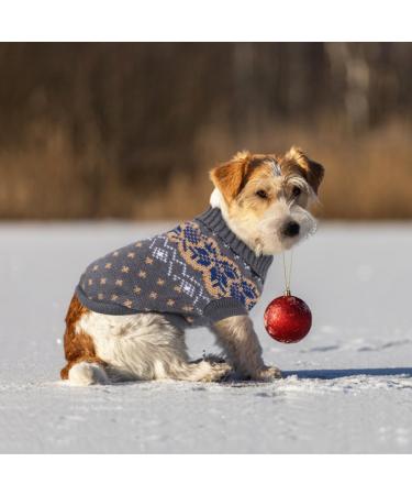 Idepet Winter Dog Sweater - Warm Pullover for Small & Medium Dogs & Cats | XXL Gray Pet Costume - Buy Online on GoSupps.com