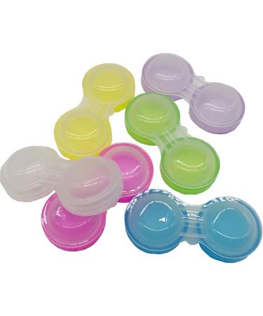 RonYoung 60PCS Contact Lens Cases - Left/Right Eyes Holder Box Container - 6 Colors - Buy Online on GoSupps.com