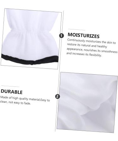 POPETPOP 2 Pairs Exfoliating Hand Mask Dry Hands Gloves Dry Hands Lotion Black Cotton Gloves Women Exfoliate Glove Hands Moisturizing Gloves Exfoliating Mitts Spa Polyester White Care Miss - Buy Online on GoSupps.com