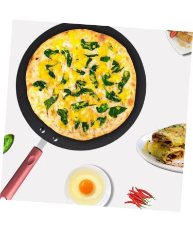 HOMSFOU 2pcs Pot Skillet Pan Breakfast Pan - Oven Pan Saute Pan Iron Frying Pan Cast Iron Skillet Crepe Pan Mini Cooker Pizza Pancake Cooking Pan Pancake Pan Aluminum Household 48.5X30CMx2pcs Blackx2pcs - Buy Online on GoSupps.com