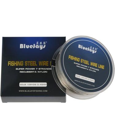 0.45mm 100m 20lb Fishing Steel Wire - Nylon Coated Stainless Steel Leader Wire - Buy Online on GoSupps.com