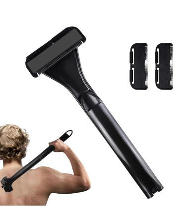 Xtauaguh Back Razor & Trimmer | Portable Body Shaver with Foldable Handle for Travel & Home | Wet/Dry Use - Buy Online on GoSupps.com