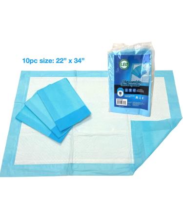 Disposable Bed Pads 34x22 - Leak-Proof Breathable Incontinence Bed Pads for Children and Pets (10/30/50pc) - Buy Online on GoSupps.com