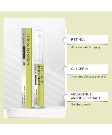 2 PCS Retinol Shot Tightening Booster with Massage Roller- Retinol Eye Cream with 1% Panthenol for Anti-Aging Wrinkles & Fine Lines Pore Minimizer Firm Skin - For All Skin Type - 0.5 Fl. Oz - Buy Online on GoSupps.com