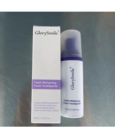 GlorySmile Purple Teeth Whitening Foam - Yellow Stain Removal & Color Corrector for Sensitive Teeth (50ml) - Buy Online on GoSupps.com