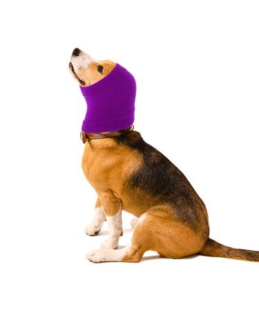 CoBee Soothing earmiths for dogs ear protectors for dogs noise protection pet ear flap Head wrap ears hooded sweater for noise suppression for care bathing (L violet) l Violet - Buy Online on GoSupps.com
