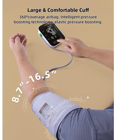 Automatic Blood Pressure Monitor X8 - Digital Upper Arm Machine for Home Use with Adjustable Cuff (8.7-16.5) & Large Backlit Display - Shop Internationally - Buy Online on GoSupps.com