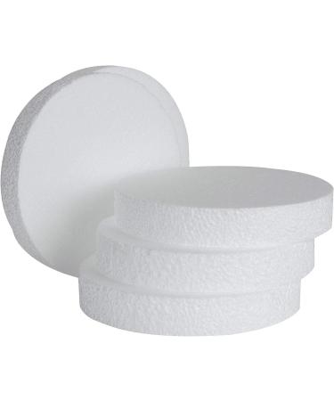16PCS 6x6x1 inch White EPS Foam Circles for Arts & Crafts - Blank Round Craft Foam Discs for Modeling, Sculpting, Kids Art Projects, Floral Arrangements - Holiday Decor Supplies - Buy Online on GoSupps.com