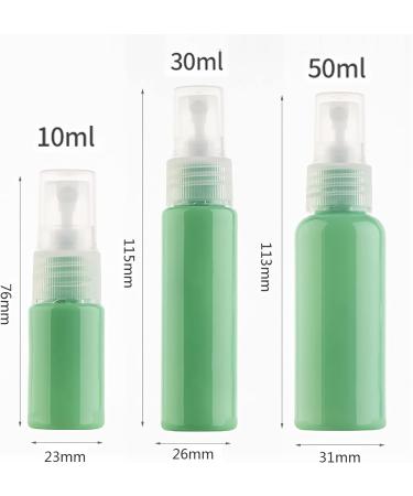 TIANZD 12 Pieces 50ml 1.7 oz Lightproof Light Green Spray Bottles Plastic Fine Mist Spray Bottles Refillable Bottle for Cosmetic Perfume Cleaning Travel with 1x Funnels Light Green 50ml - Buy Online on GoSupps.com