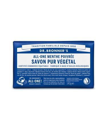 Dr. Bronner's Dr Bronner's Peppermint Soap Bar 140g