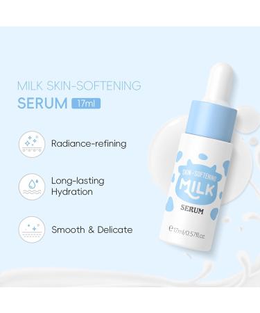1Pc 17ML Nourishing Milk Essence Serum for Women Girls Hydrating Facial Care Lightweight Formula Absorbs Quickly Leaves Skin Soft and Smooth Blue One Size One Size Blue - Buy Online on GoSupps.com