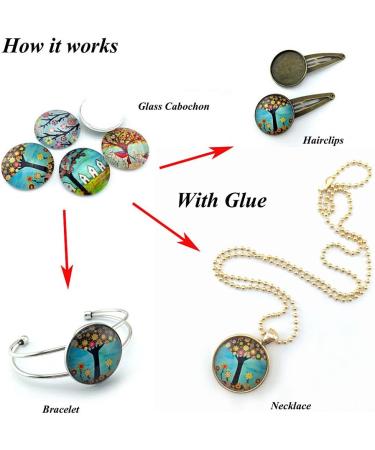 1 Transparent Glass Dome Tiles - 60 Pieces Clear Round Gems for Christmas Decor & Jewelry Making - Buy Online on GoSupps.com