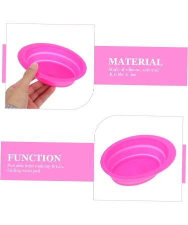 Housoutil Cleaning Pad Makeup Brush Cleaner Brush Cleansing Mat Cosmetic Brush Cleaner Pad Brush Rinsing Pad Cleaning Tool Washers Brush Cleansing Pad Silica Gel Makeup Egg Make up 14.5x11cm Rosy - Buy Online on GoSupps.com