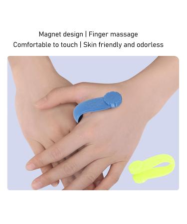 Universal Mini Migraine Relief Clip - 4 Floral Hand Pressure Point Silicone Clips (Blue) for Acupressure & Portable Comfort - Buy Online on GoSupps.com