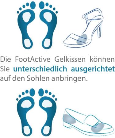 Foetactive Gel Pillow - 4 Pcs | Boost Running Comfort with Transparent Heel & Forefoot Pads - Buy Online on GoSupps.com