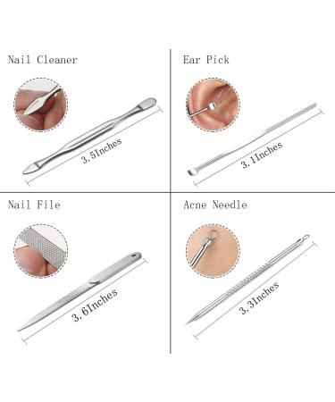 Professional Manicure Set - 12-Piece Stainless Steel Nail Clipper & Pedicure Kit | Travel Grooming Tools (Pink) - International Shipping Available - Buy Online on GoSupps.com