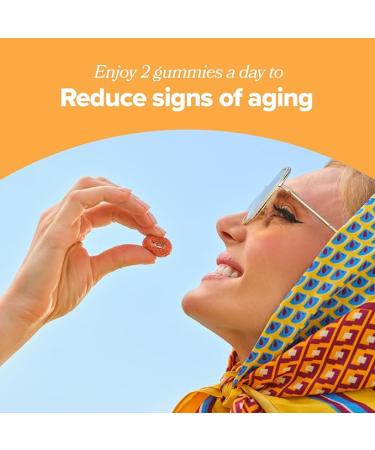 Retro Gummy Glowing Skin Vitamins for Collagen - Astaxanthin  Vitamin E  Bamboo Extract  Hibiscus & Vitamin C - 50 Vegan Gummies for Smooth Skin & Hydration - Buy Online on GoSupps.com