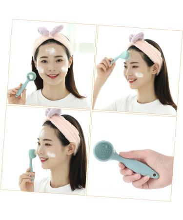 1 Set Cleansing Brush Face Scrubber Silicone Brush Facial Exfoliator Brush Facial Cleansing Exfoliator Deep Clean Face Wash Facial Scrubber Silicone Face Cleasing Milk Hand Wash Pp - Buy Online on GoSupps.com
