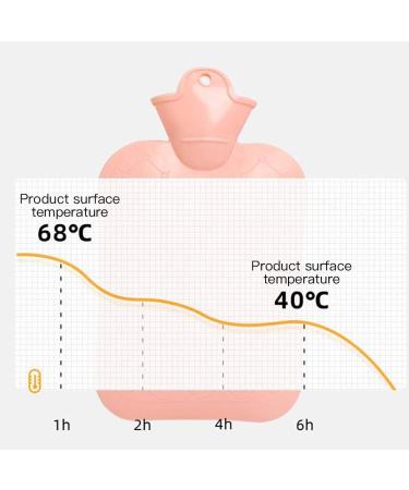 VStar66 Hot Water Bottle with Cover - 1L Pink Pig Warm Bag for Pain Relief (10.2 x 5.9 inch) - International Shipping Available - Buy Online on GoSupps.com