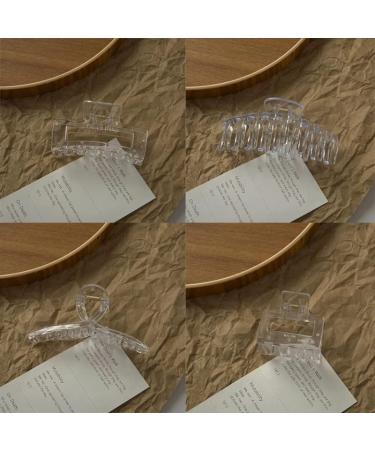 CHAOBANG 4 pcs Transparent Hair Clips - Strong Hold Interlocking Clips for Thick/Fine/Thin Hair - Women's Large and Small Hair Clips - Buy Online on GoSupps.com