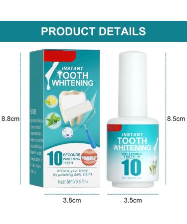 Giutsaull Tooth whitening paint dental varnish dental paint instant tooth dye sleek white dental varnish for removing stains oral whitening 15 ml - Buy Online on GoSupps.com