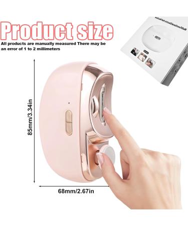Buy Electric Nail Clipper - Automatic USB Nail Cutter for Seniors & Adults (Pink) - International Shipping Available - Buy Online on GoSupps.com