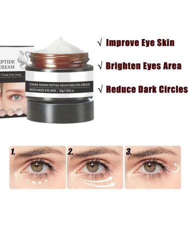 Instantly Brighten Eye Cream Snake Venom Eye Cream Anti-wrinkle Eye Cream Under Eye Cream for Dark Eye Circle Hydrating Eyelid Cream For Dry Eyelids Reduce Wrinkles&Fine Lines & Smooth Skin 1 - Buy Online on GoSupps.com