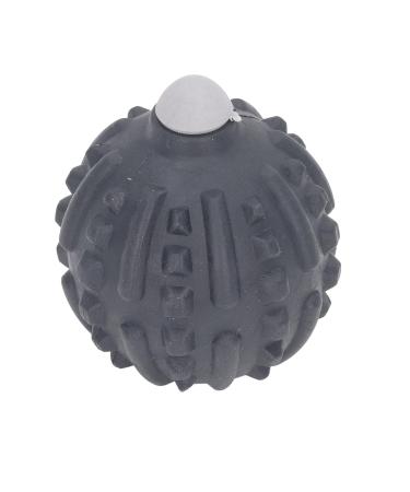 Electrically vibrating muscle fascia ball for deep tissue massage relief of pain and tension with replacement head portable and practical (black)