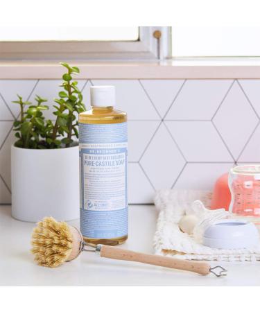 Dr. Bronner's 18-in-1 Hemp Unscented Baby-Mild Pure-Castile Soap 16 oz - Eco-Friendly Liquid Soap for Sensitive Skin | International Shipping Available - Buy Online on GoSupps.com