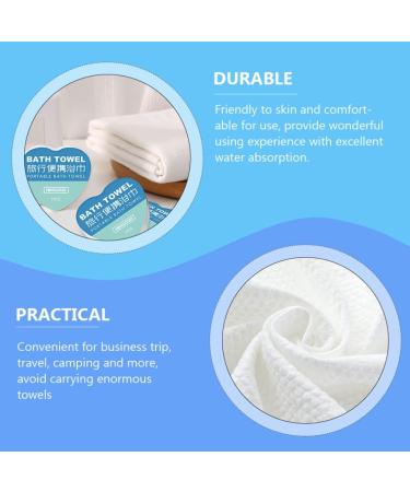 Beaupretty 5pcs Compressed Bath Towels & Makeup Remover Wipes - Travel-Friendly Nonwoven Tissue Tablets - Buy Online on GoSupps.com