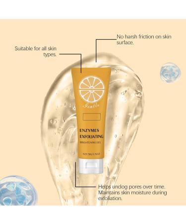 Lot de 3 gels exfoliants l'enzyme orange pour le visage exfoliant pour le corps exfoliant pour le visage convient pour hommes et femmes - Buy Online on GoSupps.com