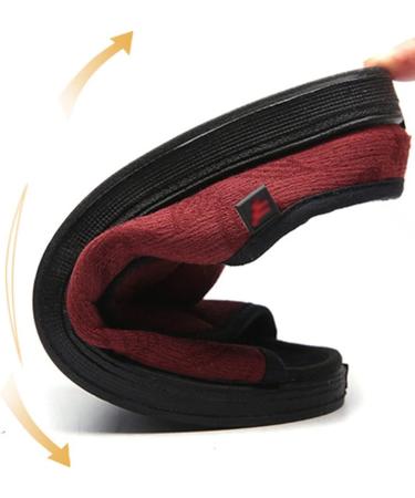 Lfzhjzc Elderly Diabetic Shoes for Women | Red Extended Width Slippers | Easy On/Off Memory Foam Adjustable Edema Support | Size 6 - Buy Online on GoSupps.com