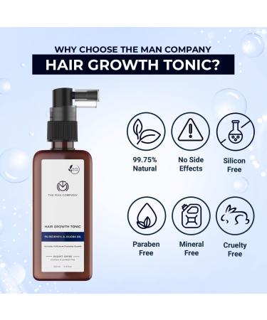 The Man Company Hair Growth Tonic 3.4 Fl Oz | 3% Redensyl & Jojoba Oil | Thickening & Nourishing Hair Loss Solution - Buy Online on GoSupps.com