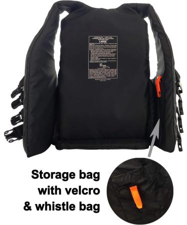 Leader Accessories Adult Universal USCG Approved Vest Black X-Large - Buy Online on GoSupps.com