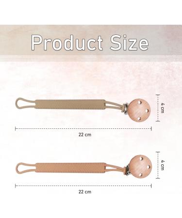 Silicon Dummy Clip Newborn Essentials Mam Dummy Clip for Baby Boys and Girls Soft Flexible Dummy Clips Fits All Pacifier Clips Dummy Holder and Baby Teething Toys Mam Soother Clips(Brown/Orange) - Buy Online on GoSupps.com