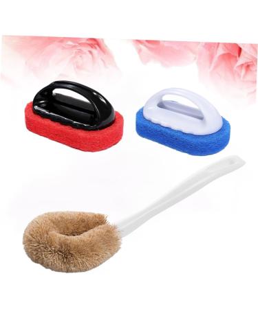 Buy SOLUSTRE 3pcs Tile Cleaning Brush Set - Effective Scouring Pads & Dishwasher Sponge for Easy Cleaning | International Shipping Available - Buy Online on GoSupps.com
