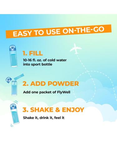 Travel Vitamin Tonic - Electrolyte Powder for Jet Lag & Hydration | Passion Fruit Tangerine | Immune Support & Calmness | 15 Sticks - Buy Online on GoSupps.com