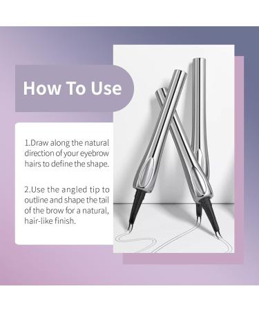  G n rique Two-Fold Eyebrow Pen - Waterproof Eyebrow Pen | 0.8 ml Non-Flung Forked Tip Eyebrow Pen Two-Fold Pencil Cosmetic Product Face Color Brush P - Buy Online on GoSupps.com