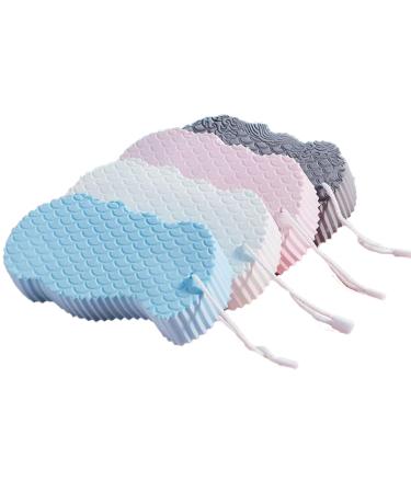 Papasgix Super Soft Bath Sponge 3D Exoliating Body Shower Sponge Dead Skin Sponge Remover Massage sponge shower sponge bathroom sponge children adults 4PCs