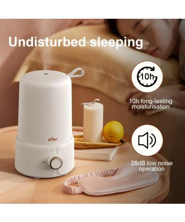 Bear 1000mL Top Fill Humidifier for Bedroom - 10 Hour Run Time, Essential Oil Compatible, Auto Close, Manual Control - Buy Online on GoSupps.com