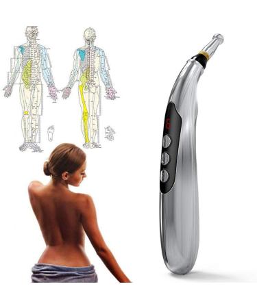 TKMARS Acupuncture Pen Electric Acupressure Pen with 3 Massage Heads 9 Modes