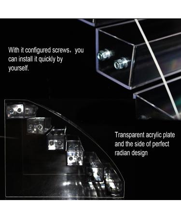 Buy Premium Nail Polish Organizer - 5 Tiers Clear Acrylic Holder for Long-Lasting Display | Perfect Makeup Stand for International Shipping - Buy Online on GoSupps.com