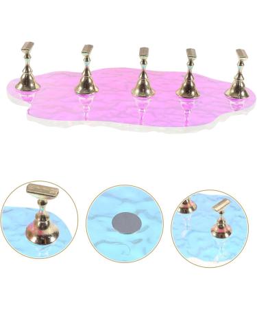 1 Set nail tools press on nails holder press on artificial nails holder press on nails stand nail display stand press on false nails holder nail holder Metal nail frame manicure - Buy Online on GoSupps.com