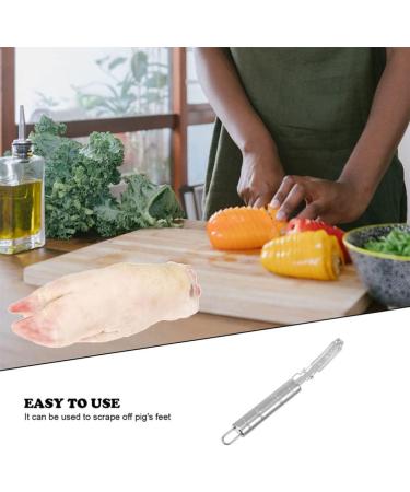 Bestonzon Razor for Pets - Manual Hair Remover & Rustproof Steel Schaber for Animal Fur & Meat Hair - Buy Online on GoSupps.com