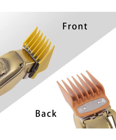BESTBOMG 10 Color Hair Clipper Guide Combs Set - Stainless Steel Attachments for 45.5mm x 38.5mm Clippers - Professional Replacement Set - Buy Online on GoSupps.com