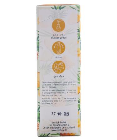 Intick Sugar-Free Instant Pineapple Drink | 12x1.5L Vegan Instant Beverage Powder | Low Calorie & Vitamin C Enriched - Buy Online on GoSupps.com